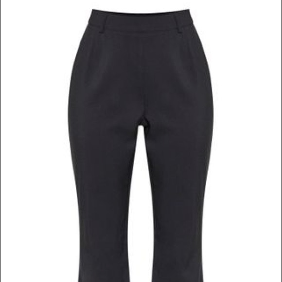 Black Flared Leg Pants - Picture 3 of 4